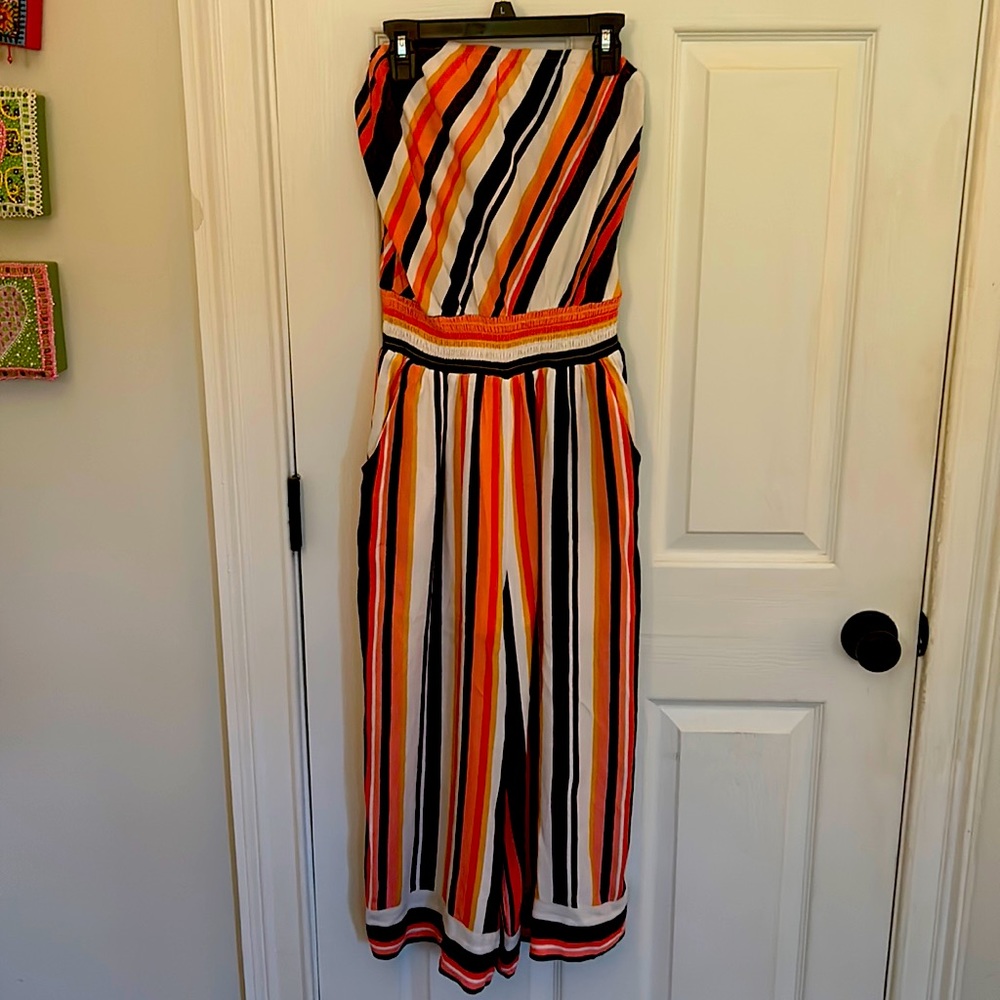 Target-Xhilaration colorful, stripe jumpsuit.